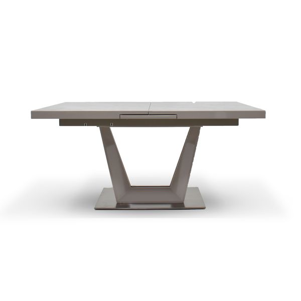 Vento High Gloss Marble Effect Ceramic Extending Dining Table