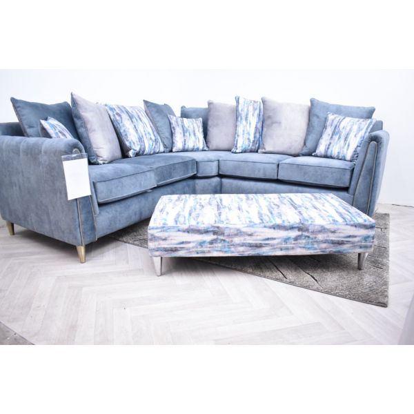 Hex Christina Marrone upholstered corner sofa