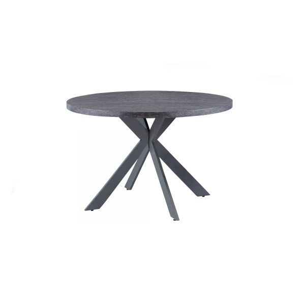 Picasso 1.2m Round Dining Table - Dark Grey